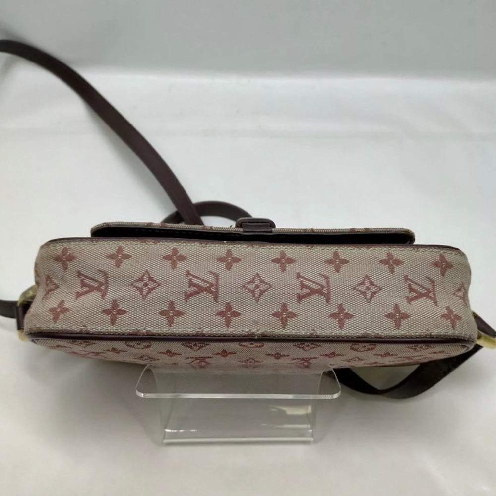 Authentic Louis Vuitton LV Shoulder Bag Juliette Red Monogram Minilin - Picture 9 of 15